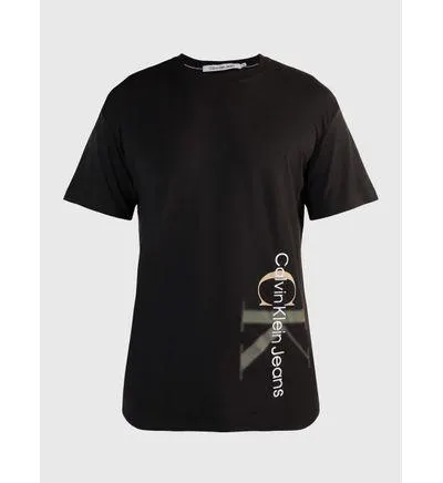 Playera Calvin Klein con Logotipo Hombre Negro