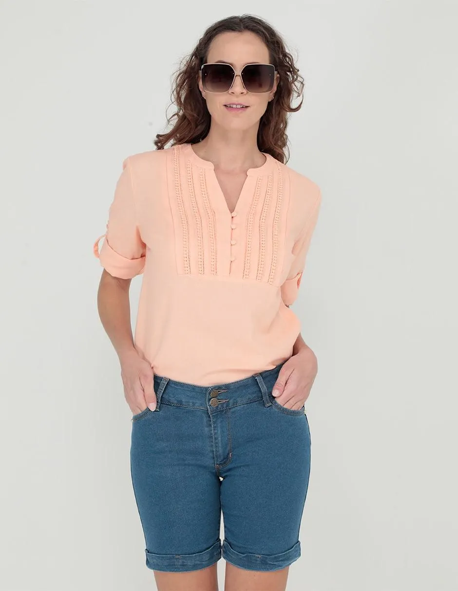 Bermuda LIEB de mezclilla para mujer