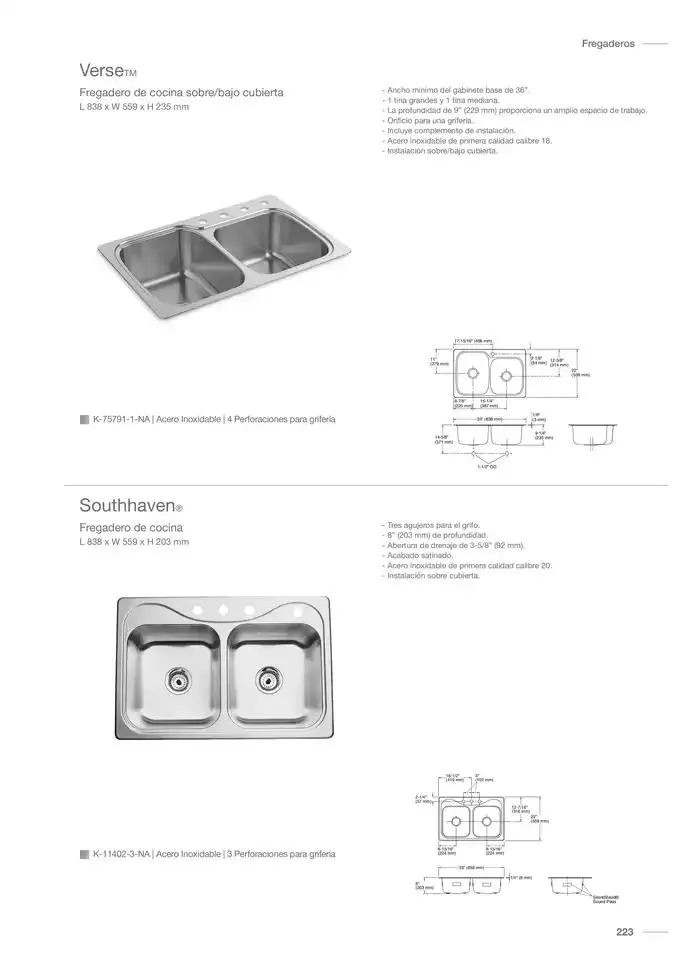 Catálogo de Catálogo Kohler 14 de noviembre al 31 de marzo 2025 - Pagina 263