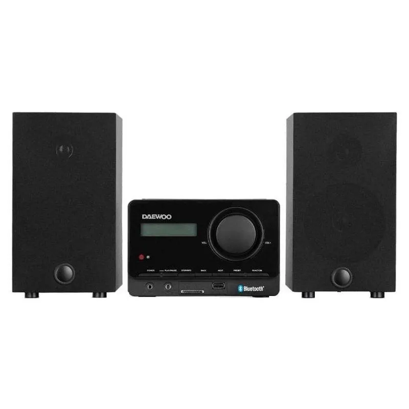 Mini Componente Bluetooth CD FM USB Negro DW-800 Daewoo