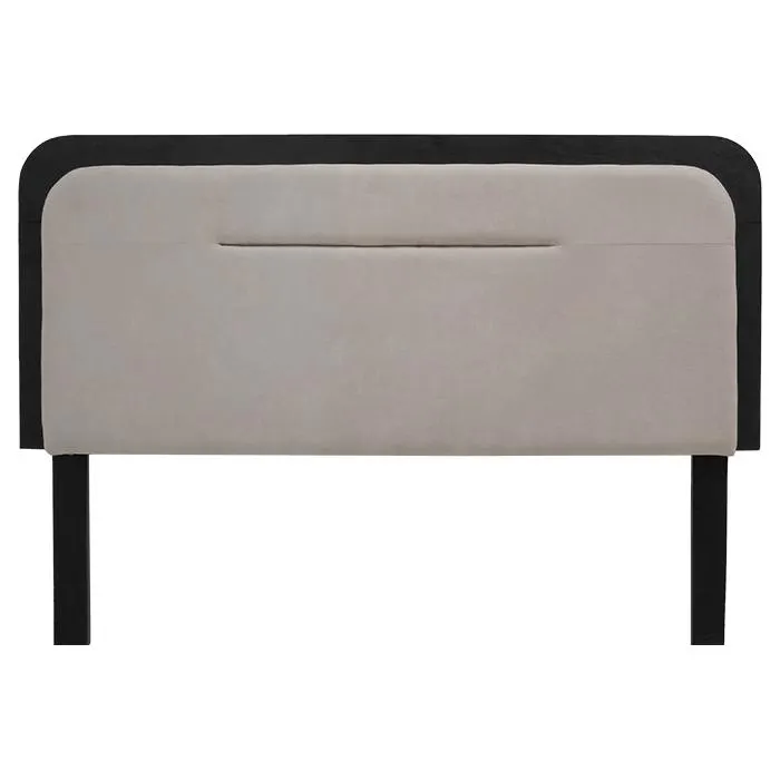 Cabecera Queen Tela Taupe Zanut