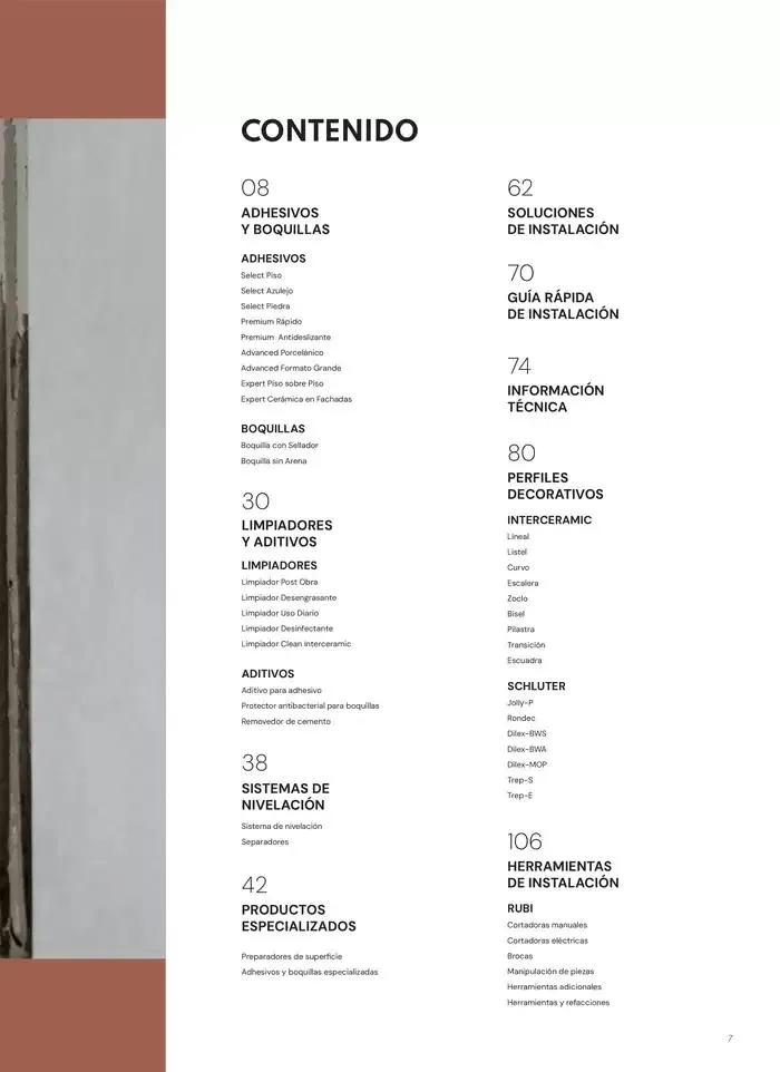 Catálogo de Materiales de instalación 14 de noviembre al 30 de junio 2025 - Pagina 7