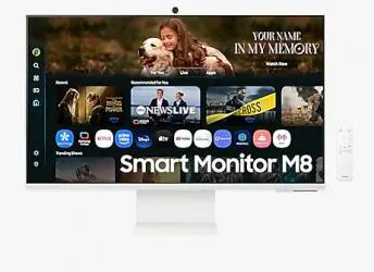 Monitor Samsung Smart M8 32 LED 32", 3840x2160 4K Ultra HD, 60Hz, HDMI, Bocinas Integradas, Blanco