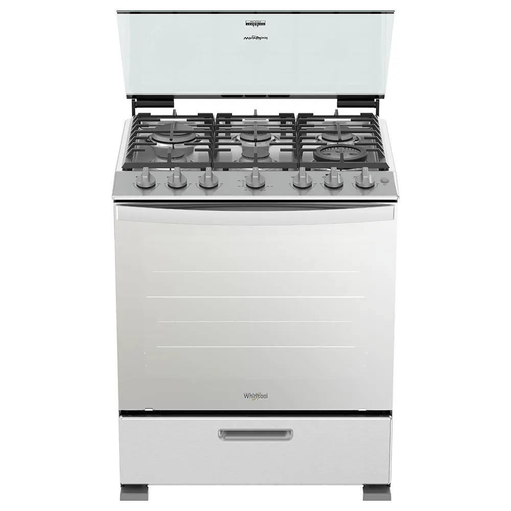 Estufa de Gas Xpert Flamma al Piso 30" con 6 Quemadores Gris