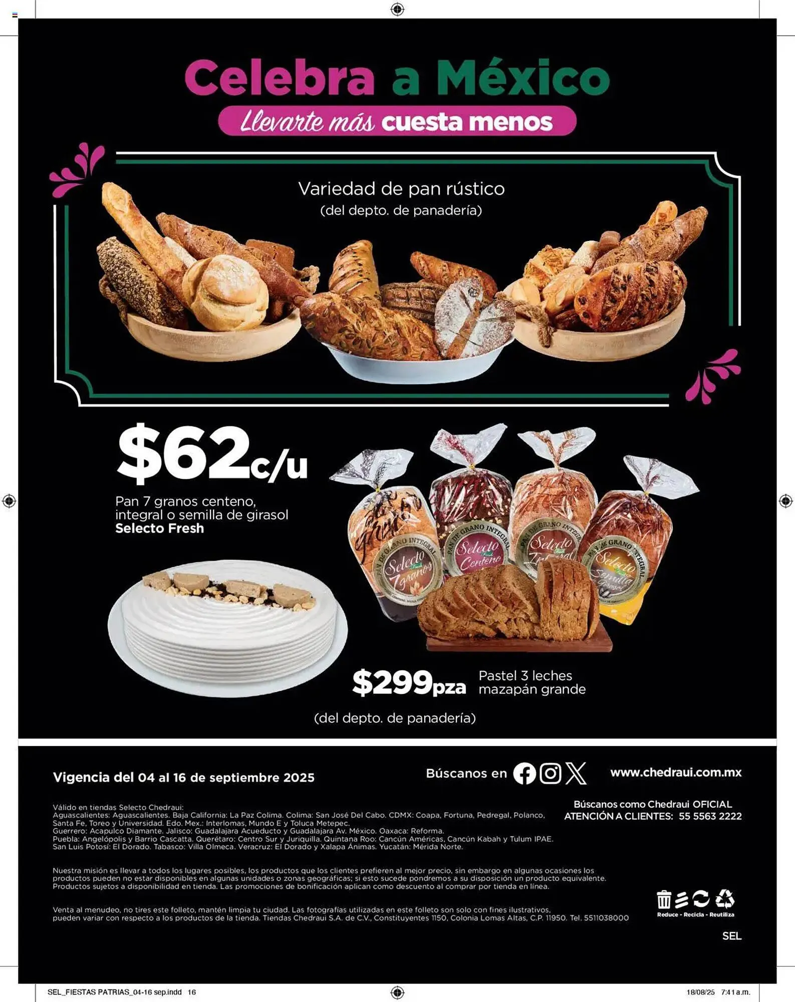 Catálogo de Folleto Chedraui 4 de septiembre al 17 de septiembre 2025 - Pagina 16