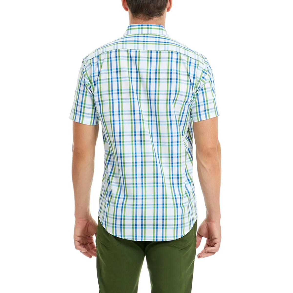 Camisa Manga Corta | Verde | Slim-Fit