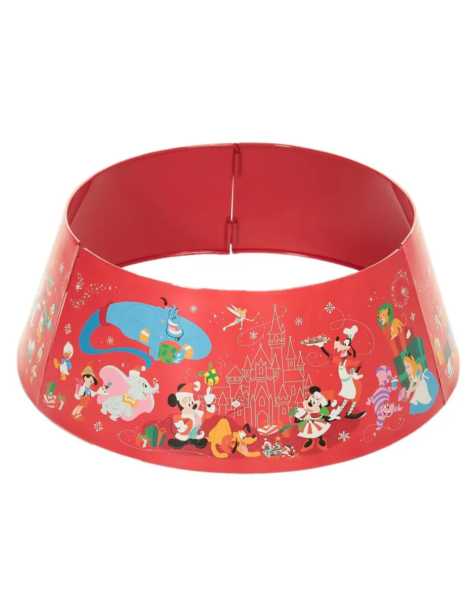 Pie de árbol Disney estampado navideño