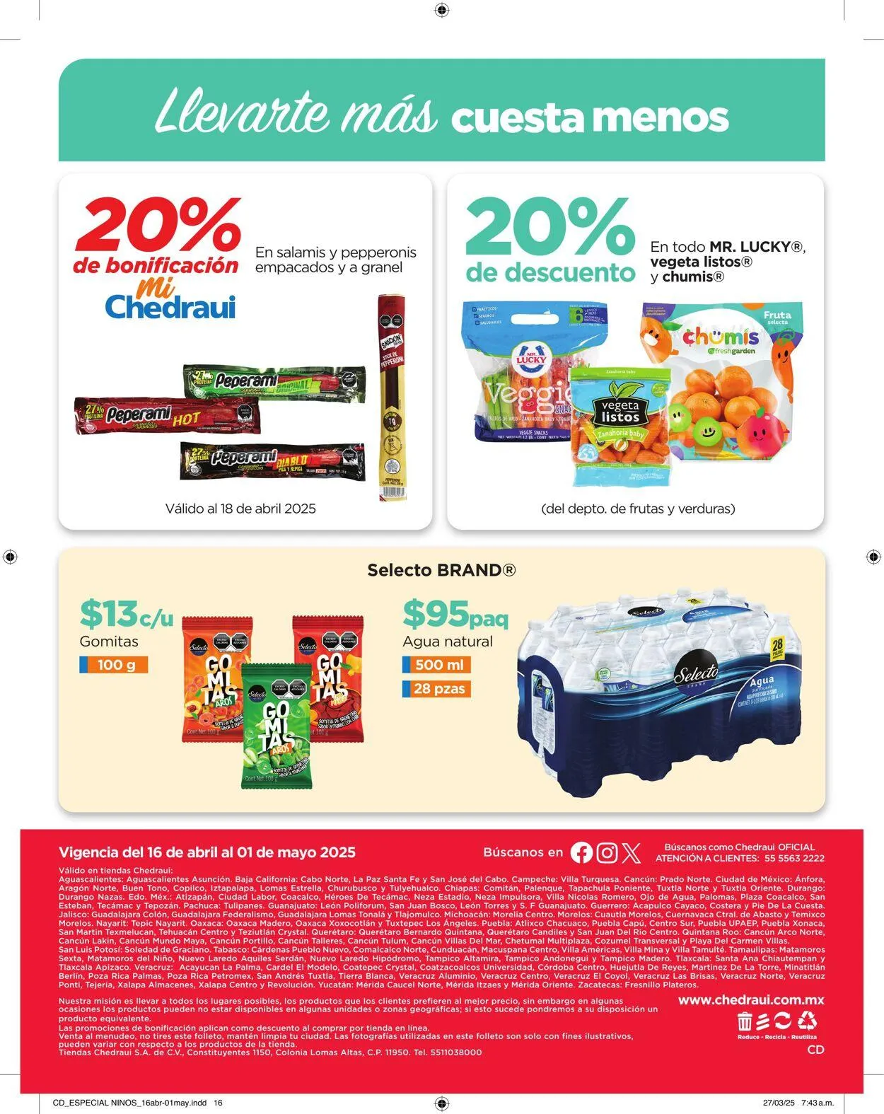 Catálogo de Chedraui Oferta actual 10 de septiembre al 24 de septiembre 2025 - Pagina 16