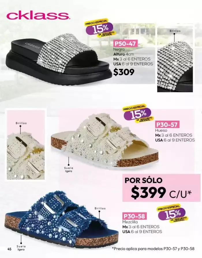 Catálogo de Catálogo Cklass Calzado Novedades de Verano 2025 México 28 de marzo al 27 de abril 2025 - Pagina 46