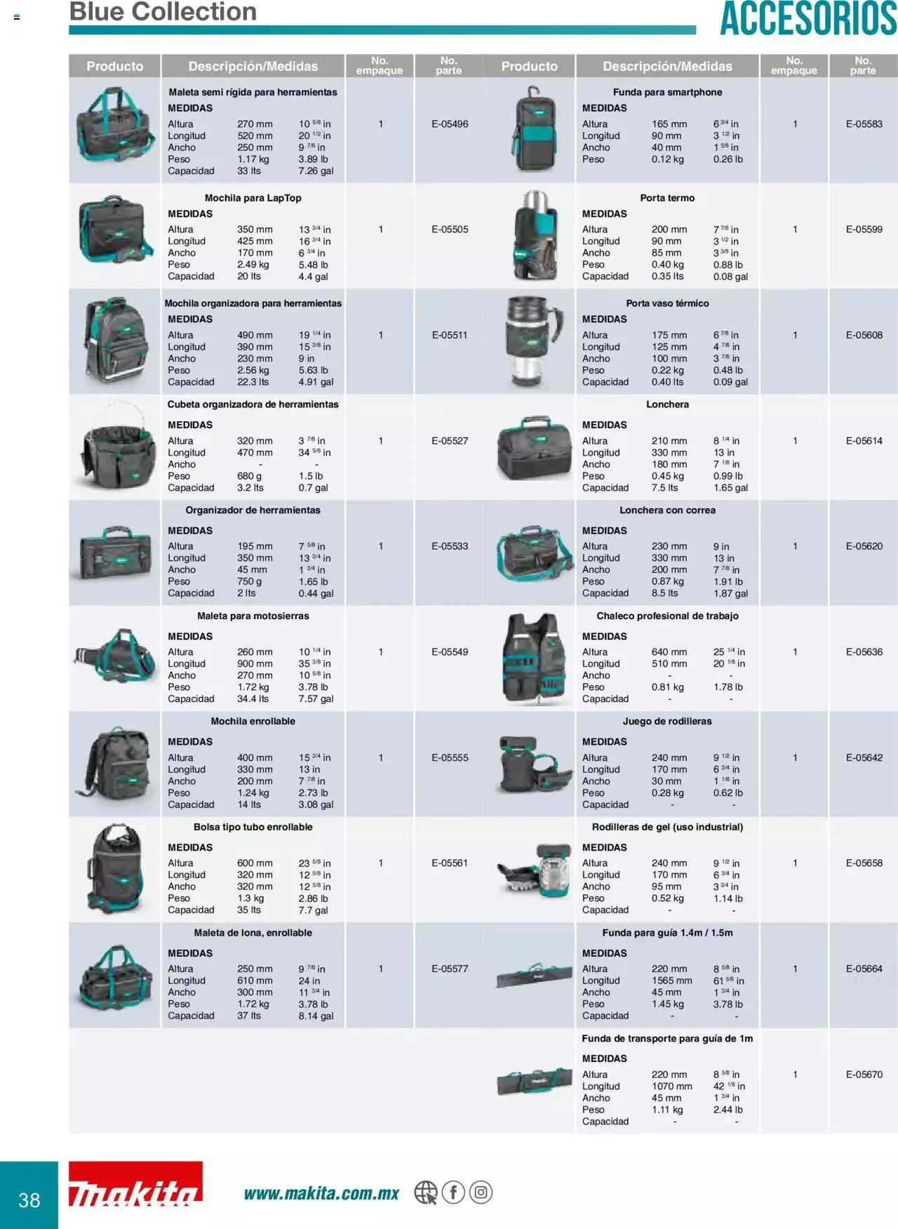 Catálogo de Makita Ofertas Accesorios 5 de septiembre al 31 de diciembre 2023 - Pagina 38