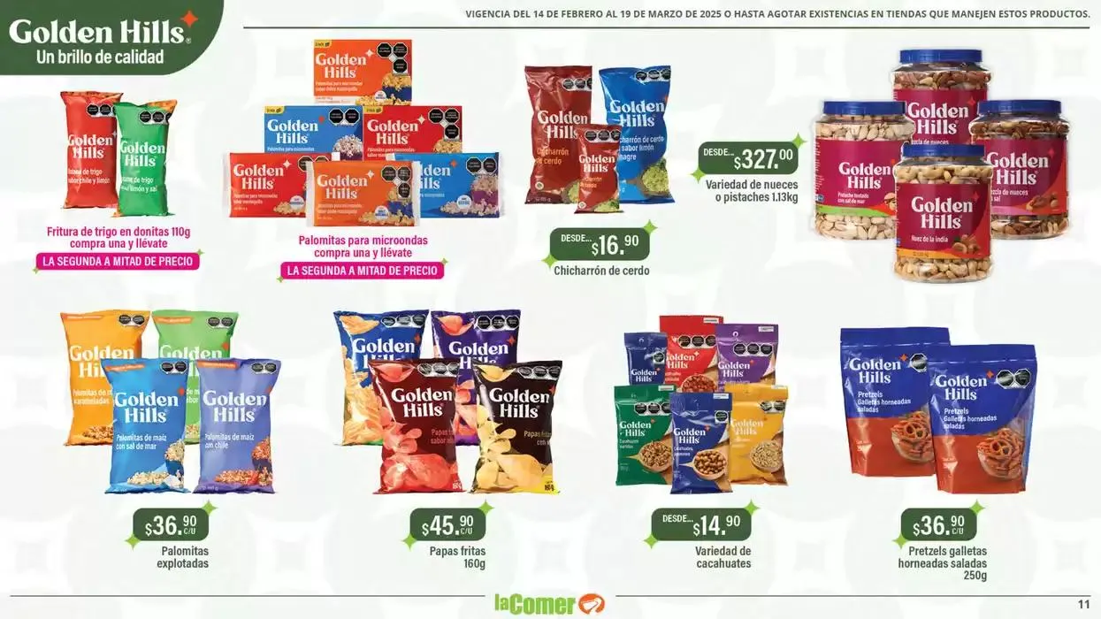 Catálogo de Golden Hills - La Comer 14 de febrero al 19 de marzo 2025 - Pagina 11