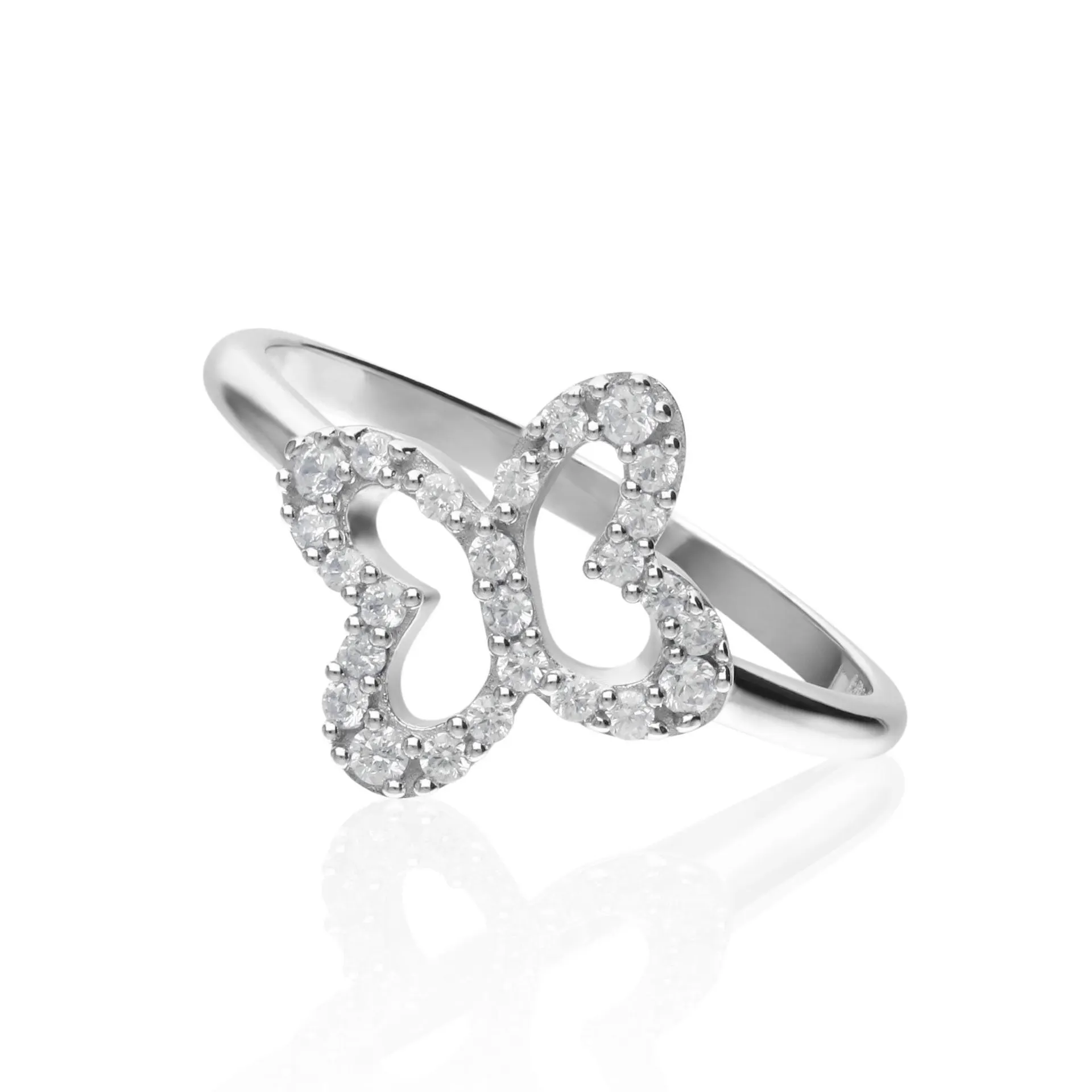 Anillo Lucina Mariposa con Circonia