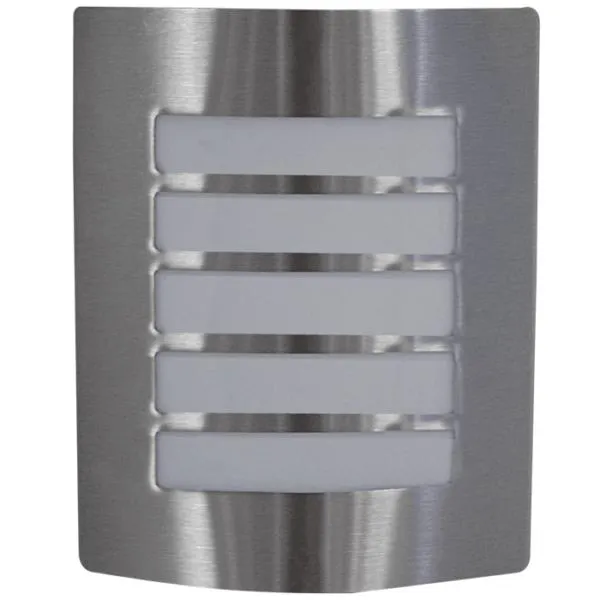 Lluminaria arbotante decorativa acabado satinado raya horizontales base e27 sin foco