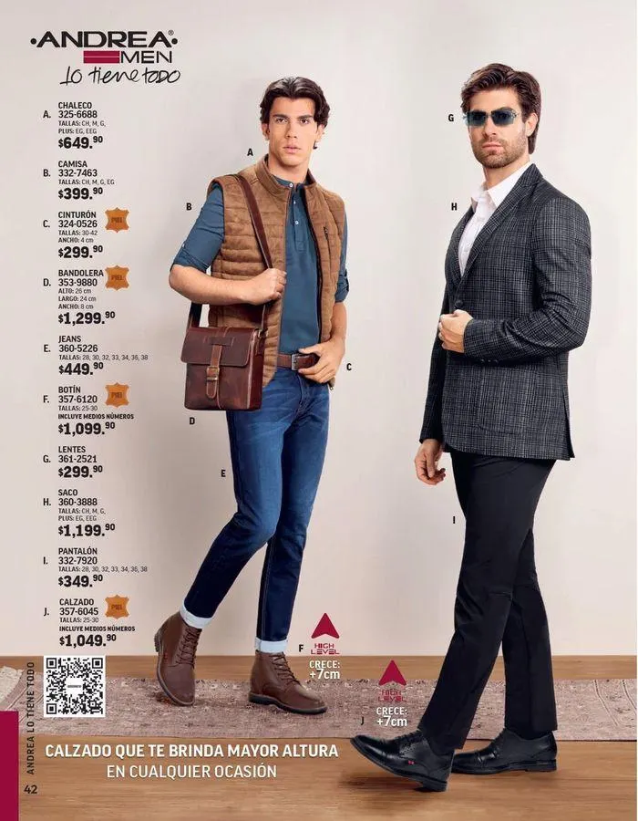 Catálogo de ANDREA - CALZADO CABALLERO 26 de agosto al 25 de enero 2025 - Pagina 132