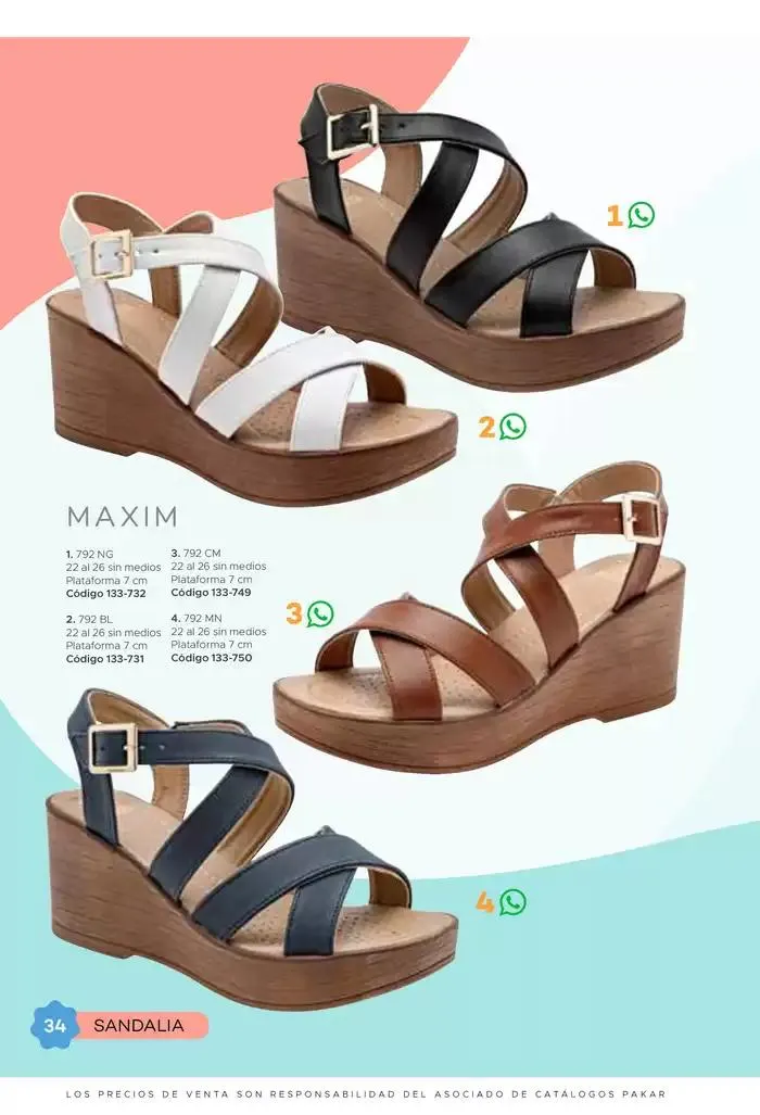Catálogo de Pakar Sandalia 31 de enero al 31 de mayo 2025 - Pagina 34
