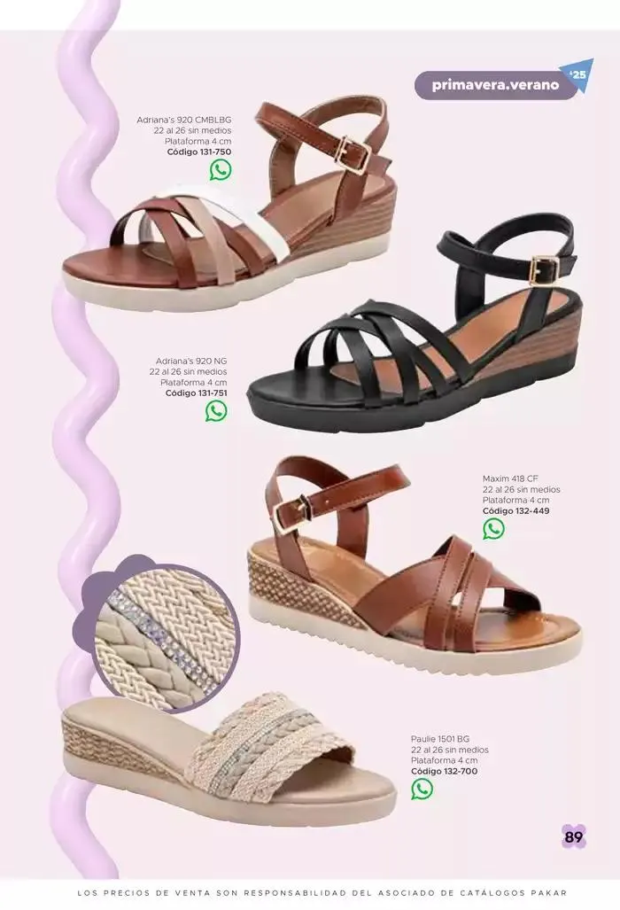 Catálogo de Pakar Sandalia 31 de enero al 31 de mayo 2025 - Pagina 89