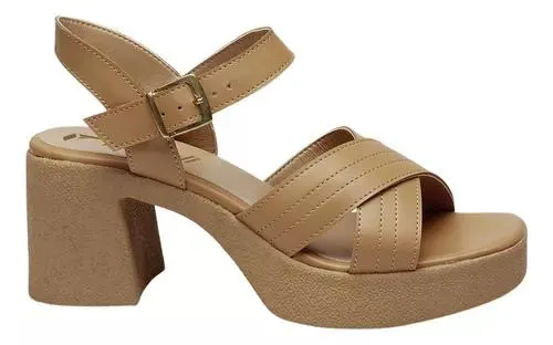 Sandalia Para Mujer Abigail Café Claro