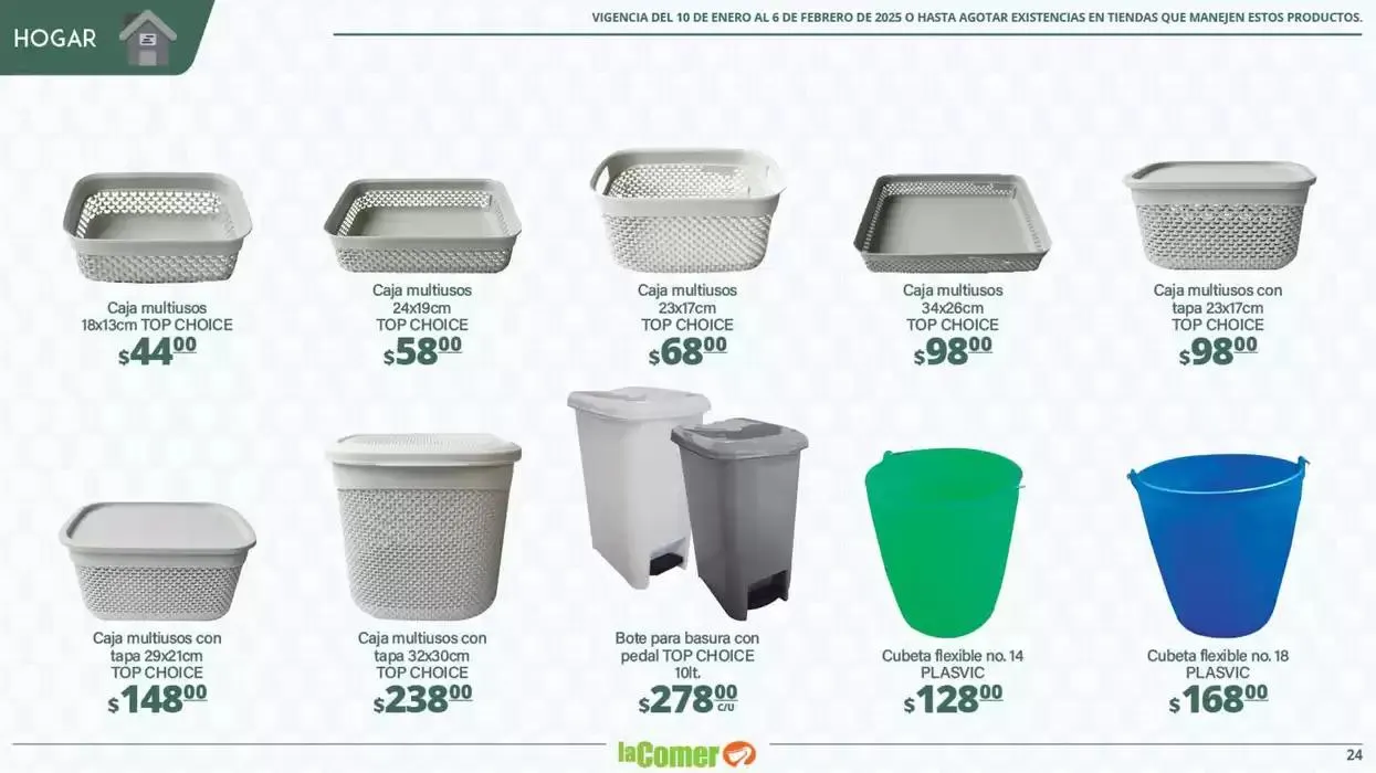 Catálogo de LIMPIA , Desinfecta, organiza, AHORRA 10 de enero al 6 de febrero 2025 - Pagina 24