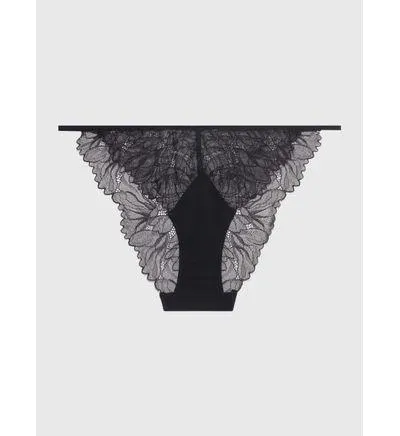 Bikini Calvin Klein Encaje Mujer Negro