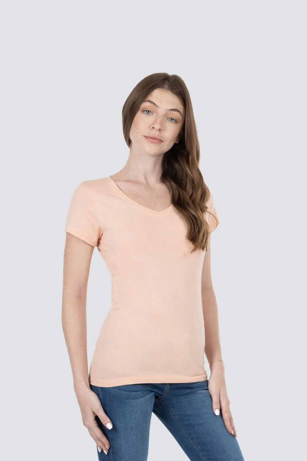 Playera básica cuello v