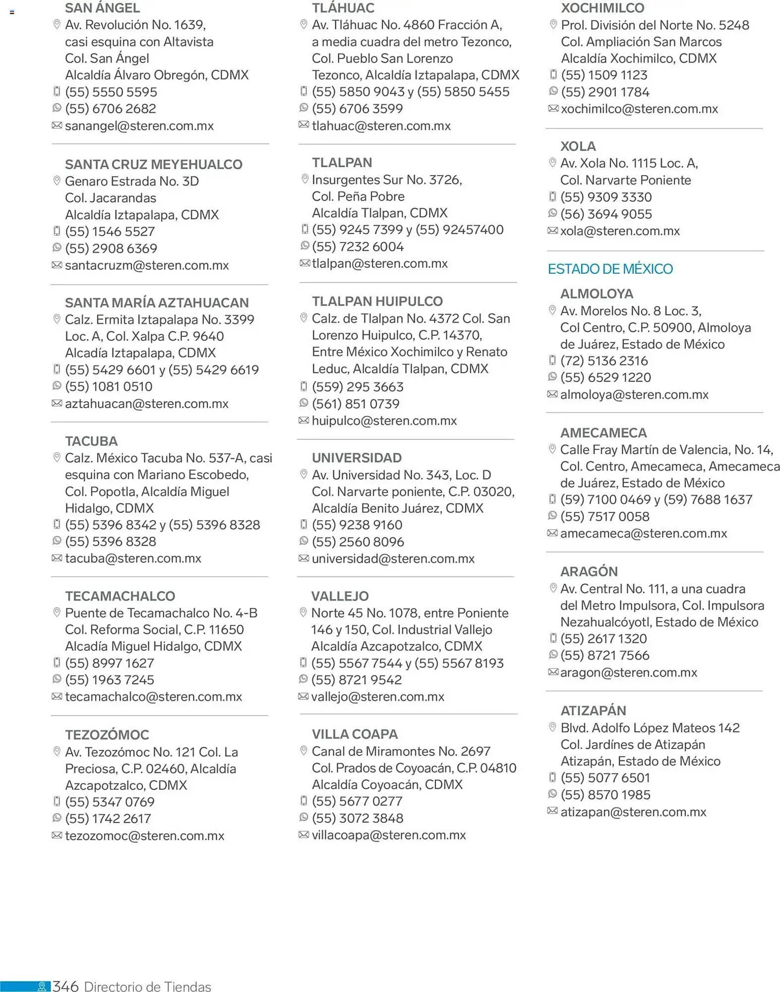 Catálogo de Catálogo Steren 1 de enero al 1 de enero 2027 - Pagina 358
