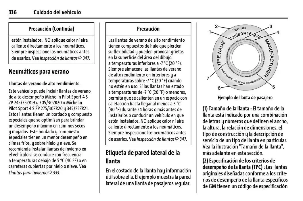 Catálogo de Chevrolet Corvette Stingray Manual del propietario 22 de enero al 31 de diciembre 2025 - Pagina 337