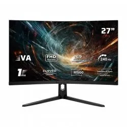 Monitor Gamer Curvo Acteck Hyper Orbit MHO27Y LED 27", 1920x1080 Full HD, G-Sync/FreeSync, 240Hz, HDMI/DisplayPort, Negro