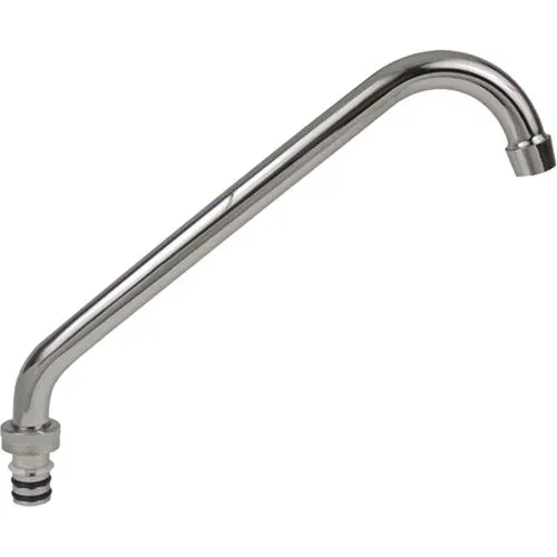 Pico completo para mezcladora de fregadero con acabado en cromo RUGO