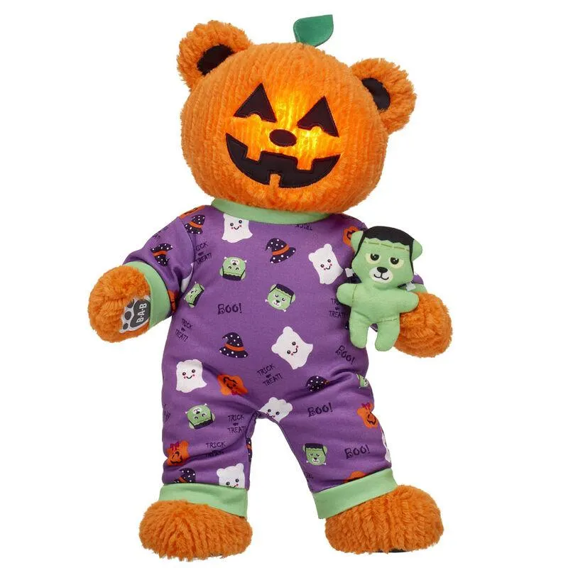 Pumpkin Glow Bear Monster Cuddles Gift Set