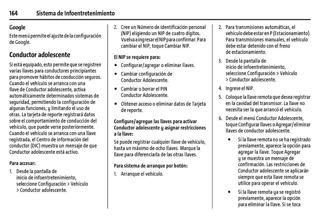 Catálogo de Chevrolet Corvette Stingray Manual del propietario 22 de enero al 31 de diciembre 2025 - Pagina 165