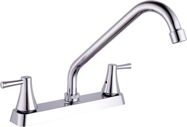 MEZCLADORA DUOMANDO PARA COCINA 8″ CROMADA AMANZI