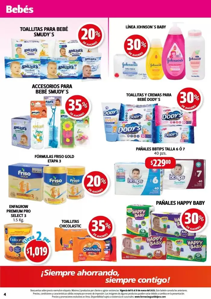 Catálogo de Boletín Farmacias Guadalajara! 15 de marzo al 31 de marzo 2025 - Pagina 4