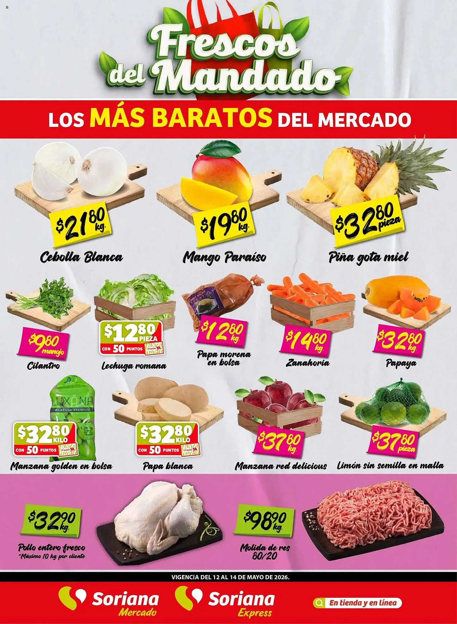 Catálogo de Folleto Soriana Mercado 12 de mayo al 15 de mayo 2026 - Pagina 1