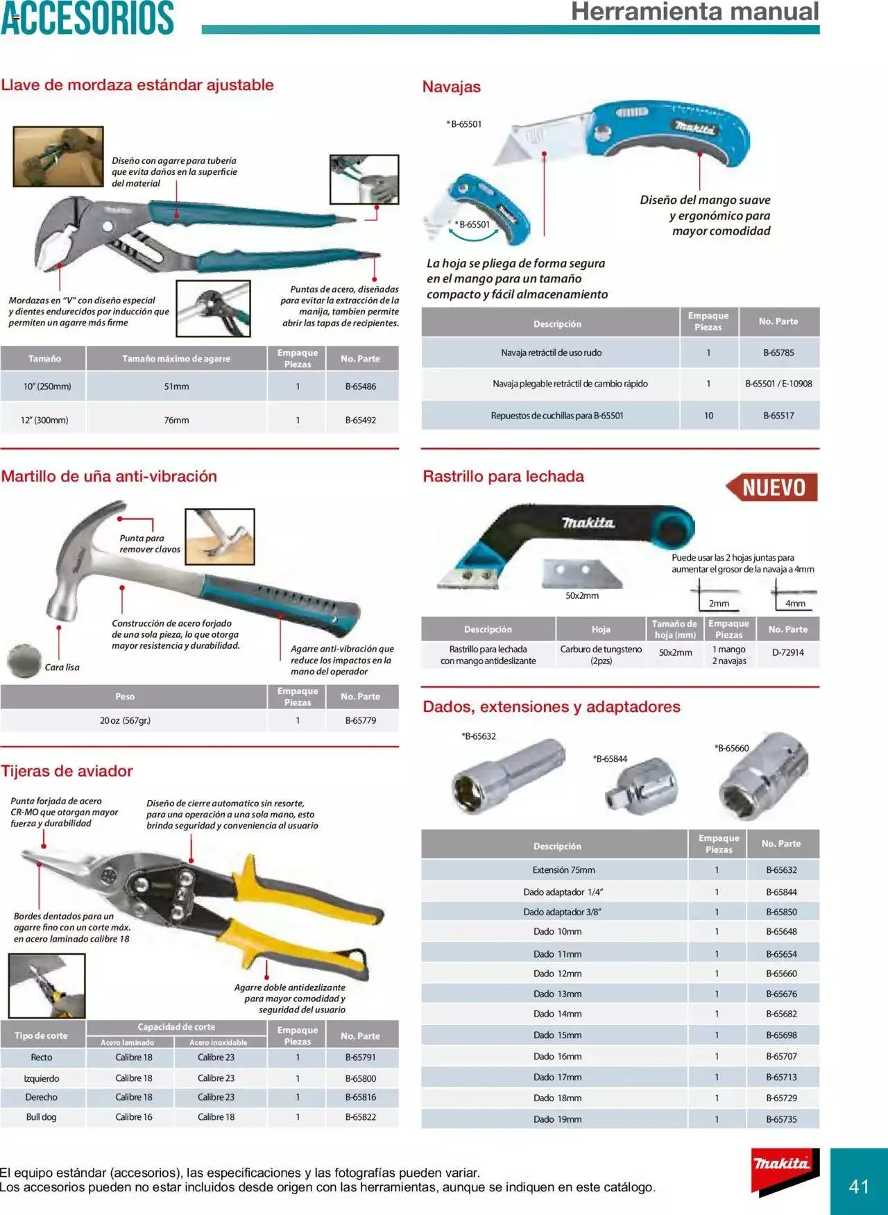 Catálogo de Makita Ofertas Accesorios 5 de septiembre al 31 de diciembre 2023 - Pagina 41