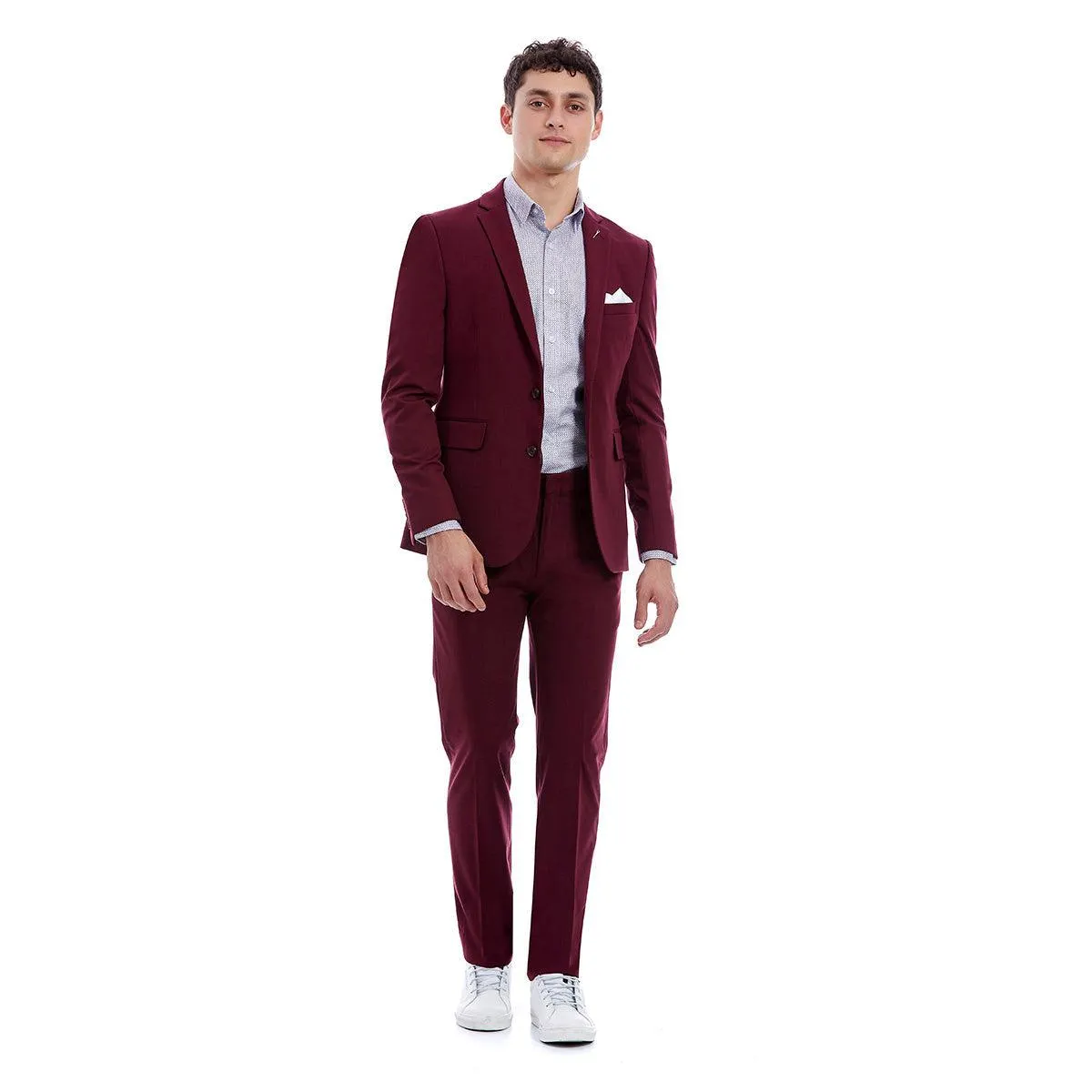 Traje para hombre dos botones | Liso | Slim Fit