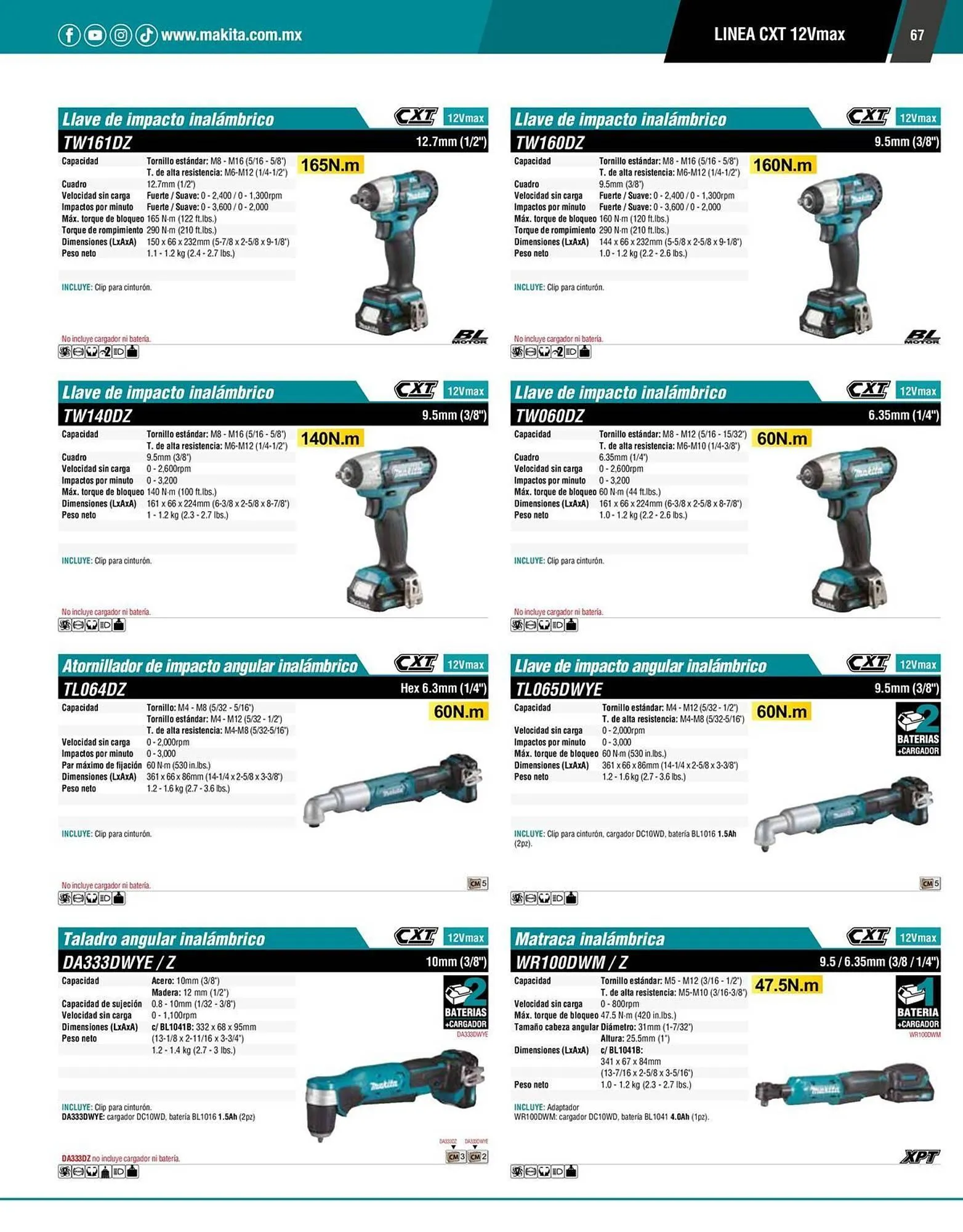 Catálogo de Catálogo Makita 12 de enero al 31 de diciembre 2026 - Pagina 67