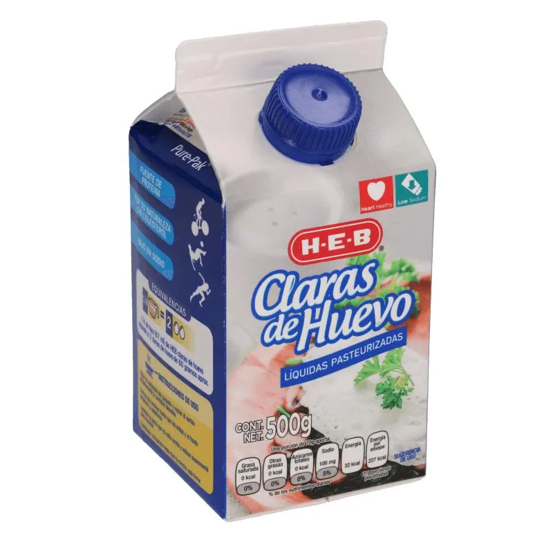 HEB Clara de Huevo Líquida Pasteurizada 500 g