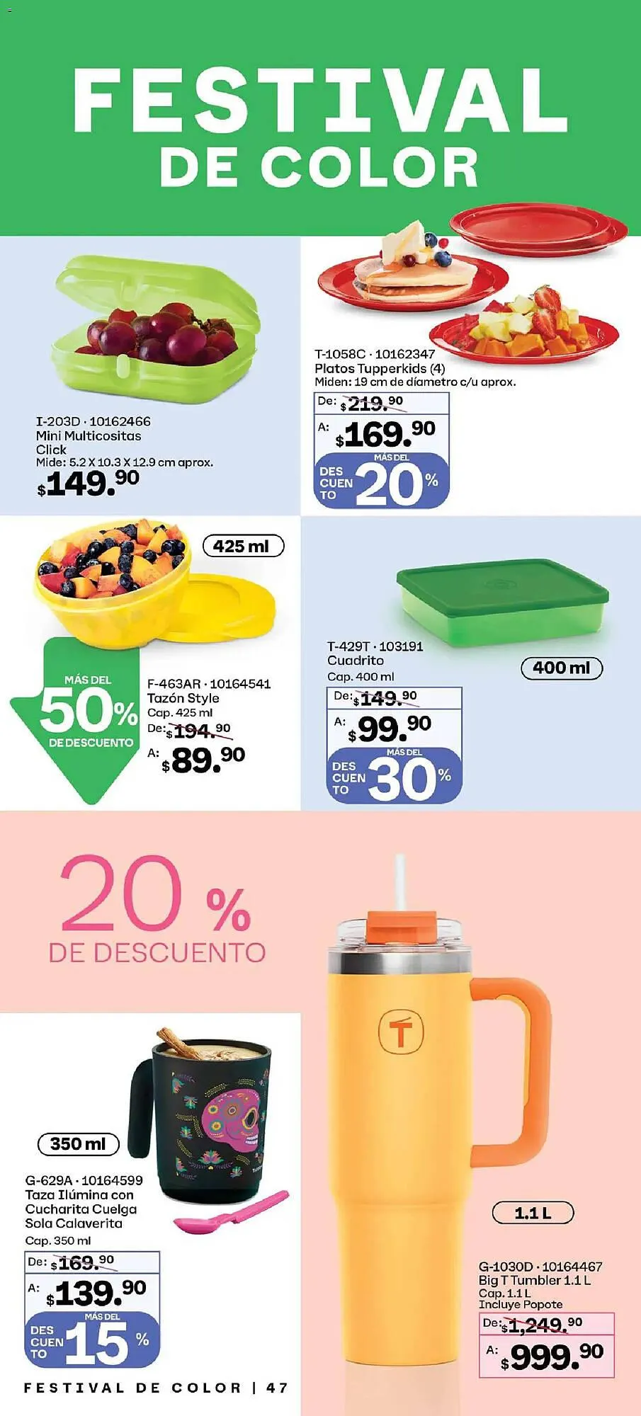 Catálogo de Catálogo Tupperware 26 de enero al 23 de febrero 2026 - Pagina 47