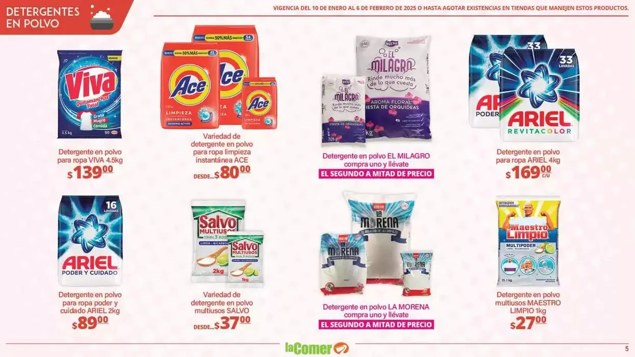 Catálogo de LIMPIA , Desinfecta, organiza, AHORRA 10 de enero al 6 de febrero 2025 - Pagina 5