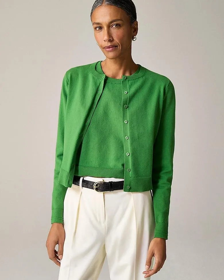 New Jackie cardigan in premium ultra-fine cotton