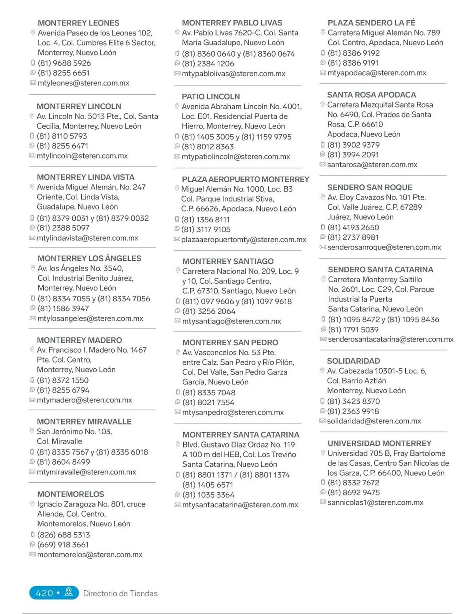 Catálogo de Catálogo Steren 18 de febrero al 31 de diciembre 2025 - Pagina 438