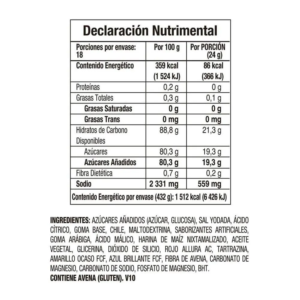 Paleta de Chile Rockaleta Sonrics 25/24 g