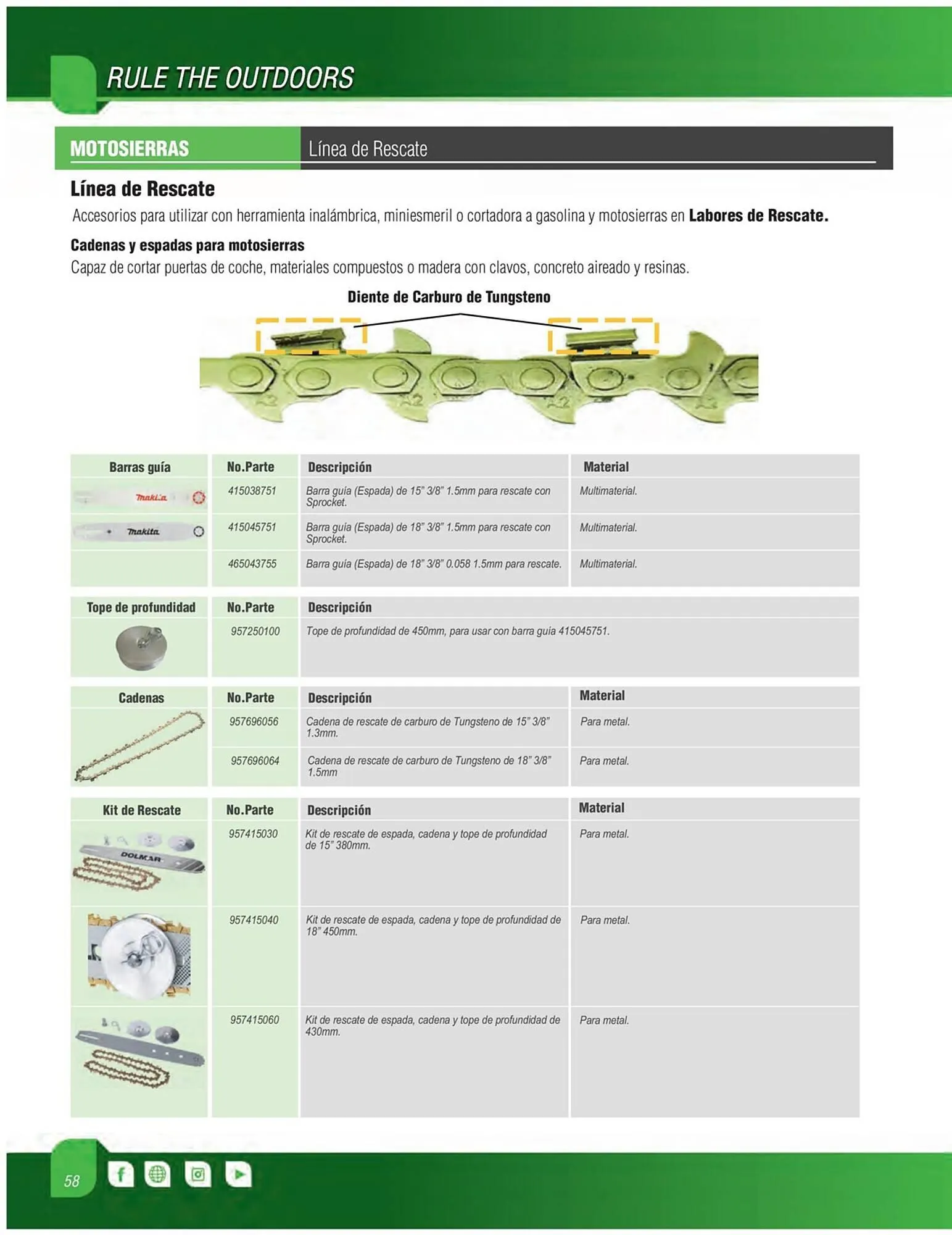 Catálogo de Catálogo Makita 5 de junio al 31 de diciembre 2023 - Pagina 58