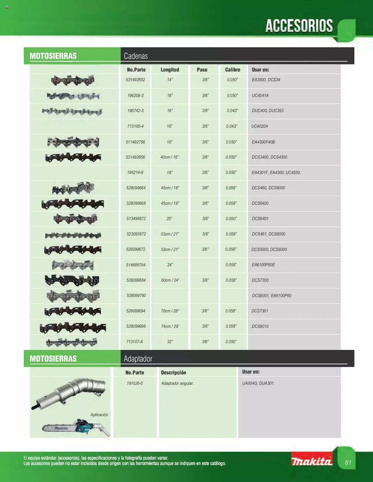 Catálogo de Makita catálogo OPE 16 de mayo al 31 de diciembre 2023 - Pagina 61