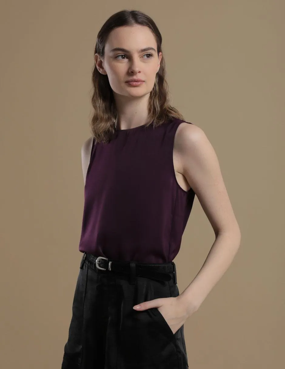 Blusa sin manga para mujer