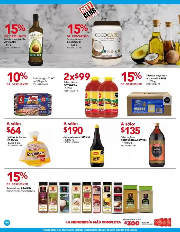 Catálogo de Folleto 1 de abril al 30 de abril 2025 - Pagina 44