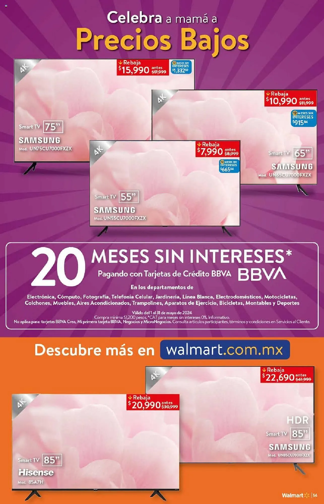 Catálogo de Catálogo Walmart 1 de mayo al 23 de mayo 2024 - Pagina 14
