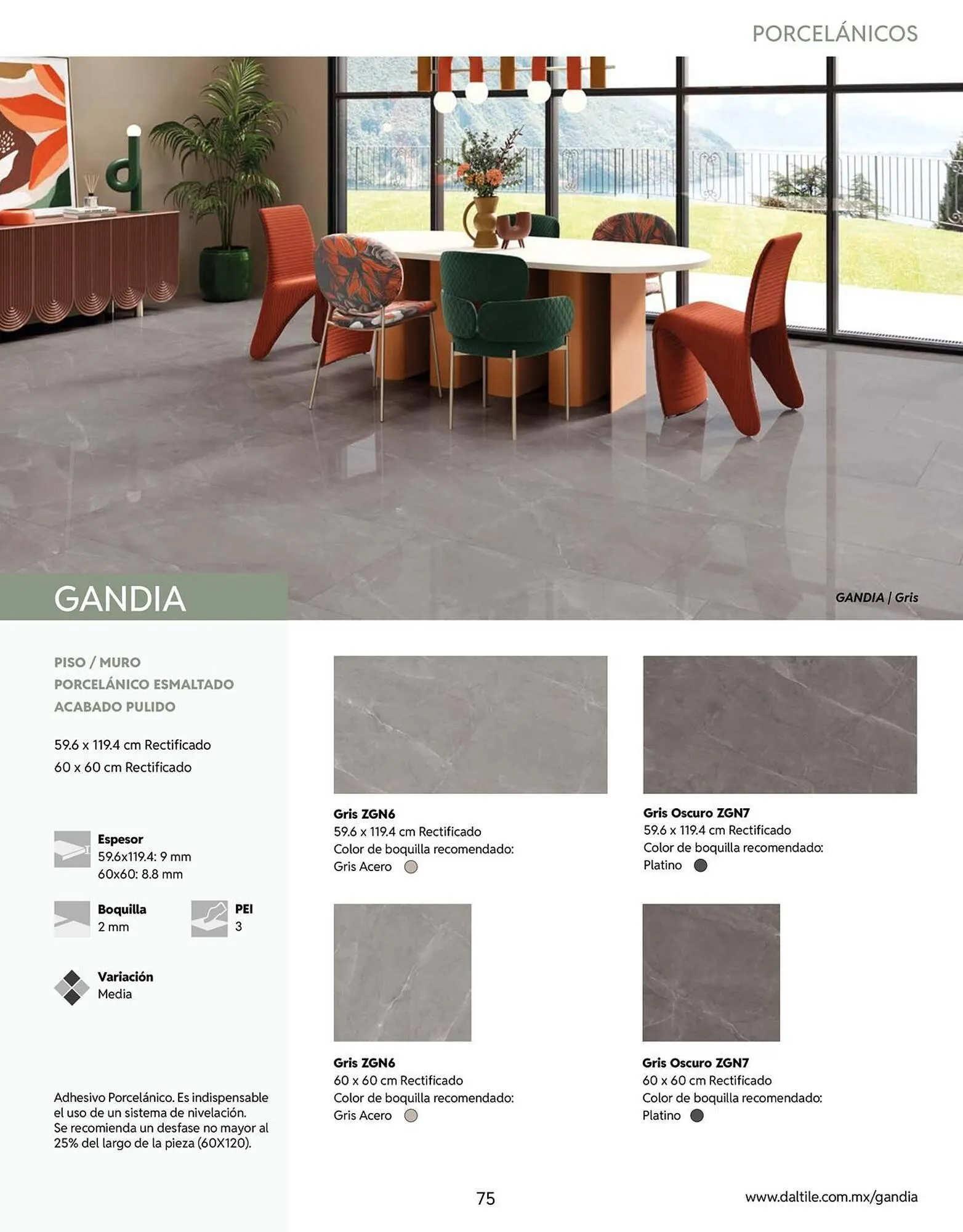 Catálogo de Catálogo Daltile 13 de enero al 31 de diciembre 2026 - Pagina 75
