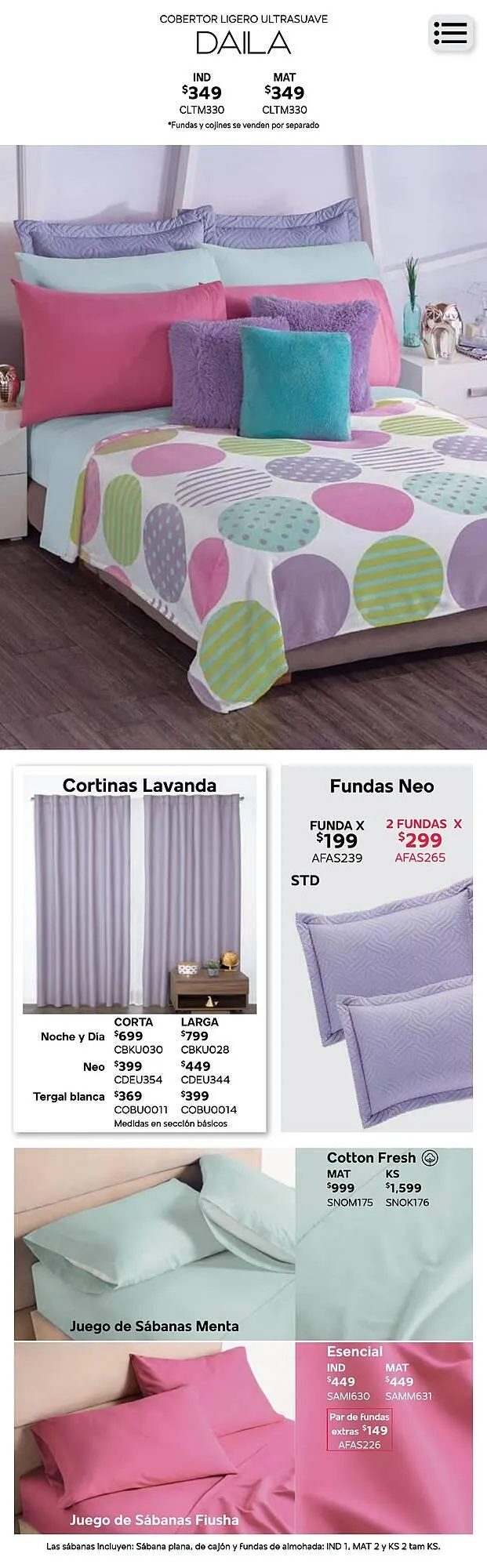 Catálogo de Catálogo Colchas Concord 26 de agosto al 31 de diciembre 2024 - Pagina 348