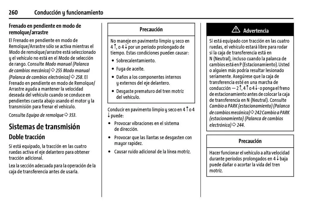 Catálogo de Cheyenne 2025 Manual del propietario 22 de enero al 31 de diciembre 2025 - Pagina 261